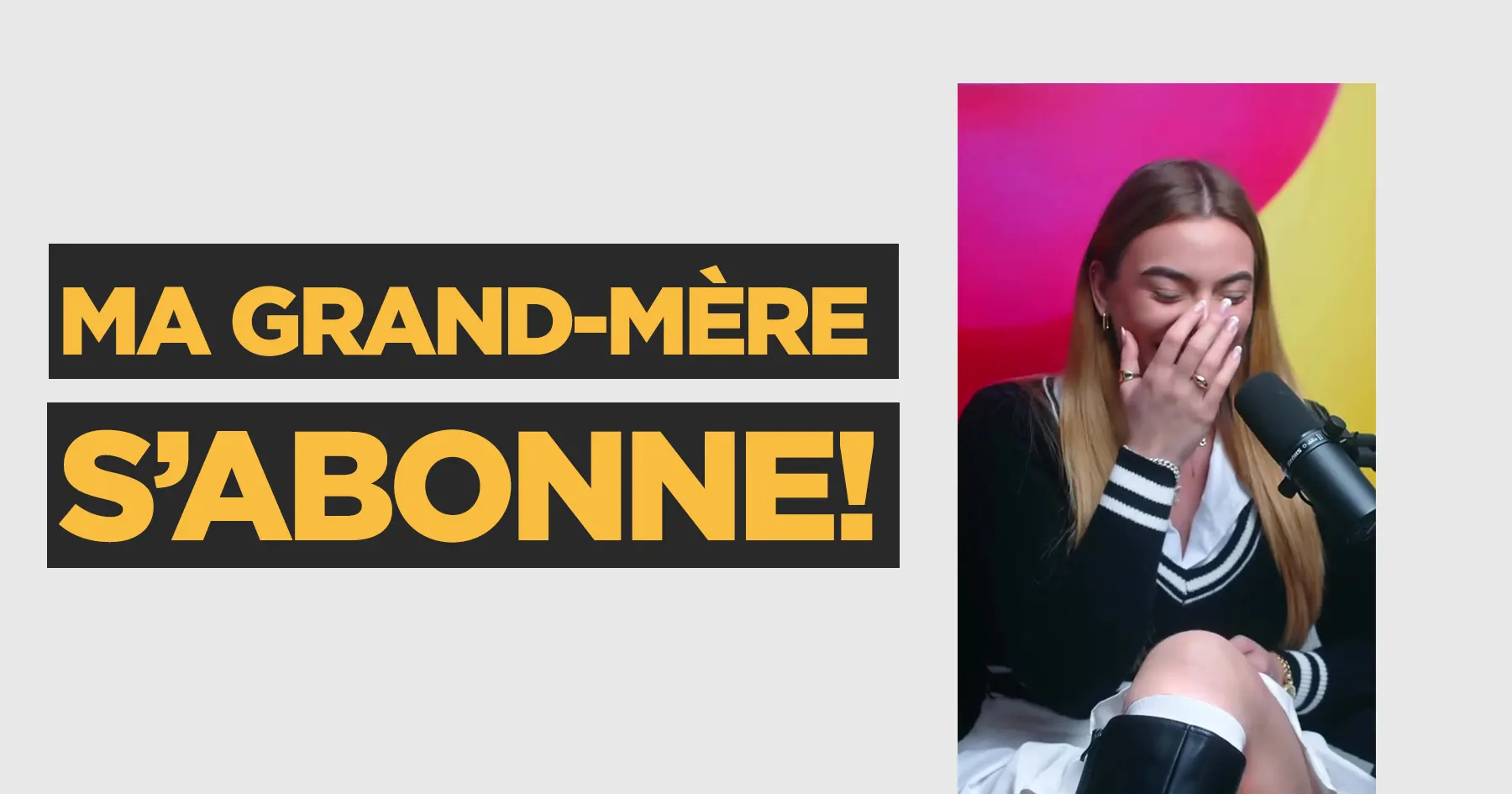 Sa grand-mère est abonnée à son OnlyFans